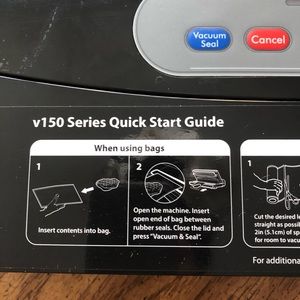 how to use ziploc vacuum sealer v150